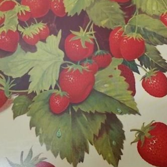 🍓Vintage Metal Strawberry Tray Set 😍 - Picture 5 of 7